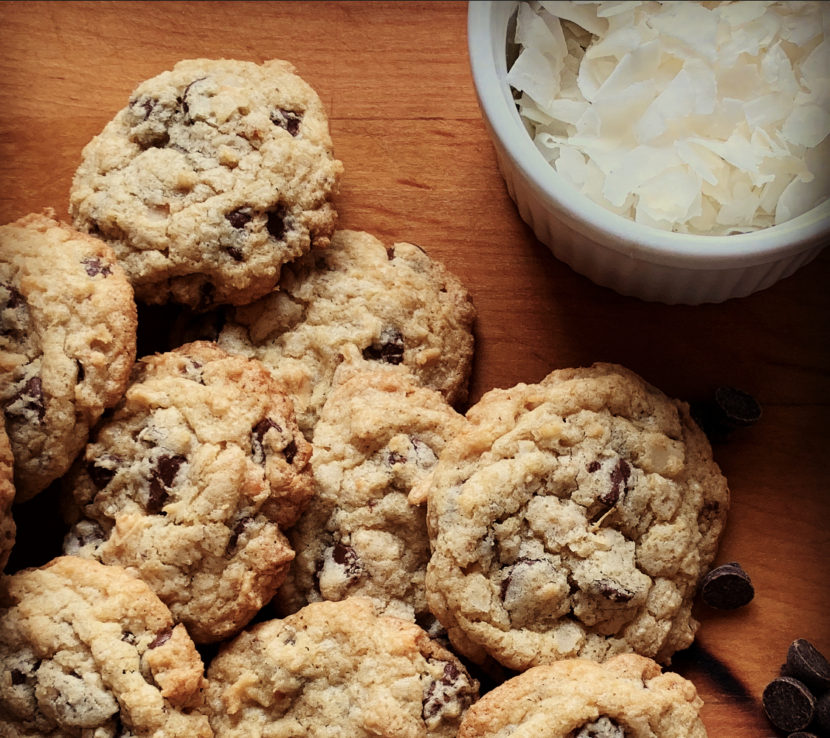 Chocolate Chip Coconut Cookies