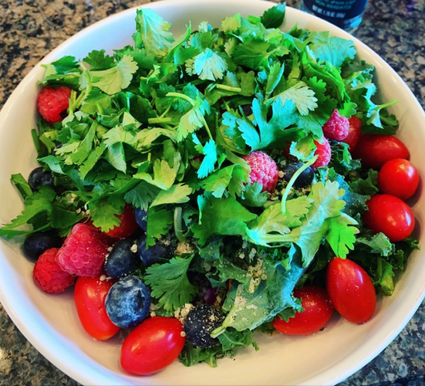 Fresh Herb + Berries Bowl