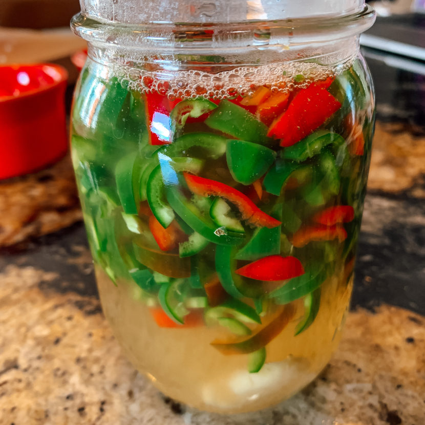Quick Pickled Hot Peppers